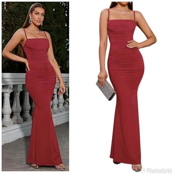 Elegant Sexy Mermaid Trumpet Body Con Long Gown - Picture 2 of 11